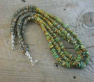 Native American Necklace Santo Domingo Turquoise